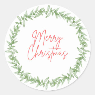 Sticker Rond Baguettes de Noël joyeuses