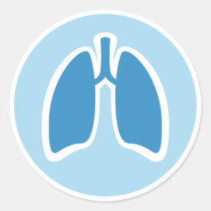 Sticker Rond Baguettes pulmonaires rondes pulmonaires pulmonair