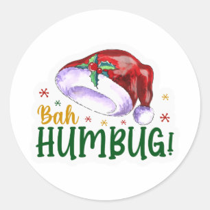 Sticker Rond Bah humbug
