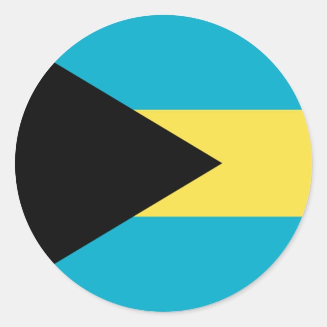 Sticker Rond bahamas (Devant)