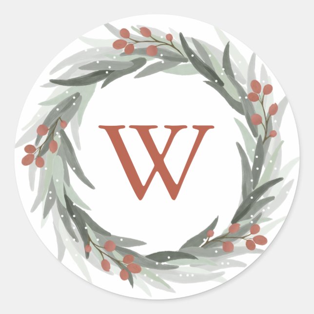 Sticker Rond Baies congelées, Sceau d'enveloppe (Devant)