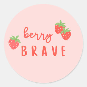Sticker Rond baies courageuses enfance cancer malades enfants m
