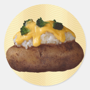 Sticker Rond Baked potato