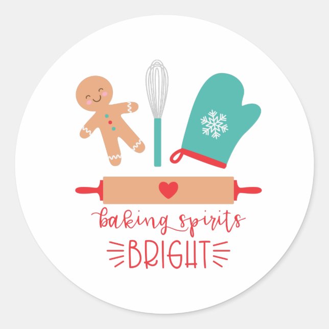 Sticker Rond Baking Spiritueux (Devant)
