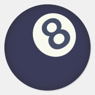 Sticker Rond Bal de 8 piscines