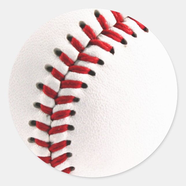 Sticker Rond Bal de baseball original (Devant)