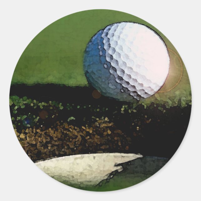 Sticker Rond Bal de golf (Devant)