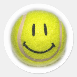 Sticker Rond Bal de tennis Face