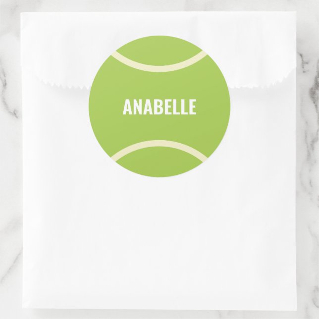 Sticker Rond Bal de tennis vert moderne (Sac)