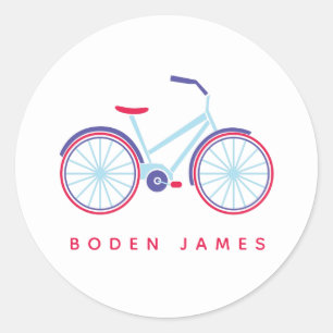 Sticker Rond Balade à vélo