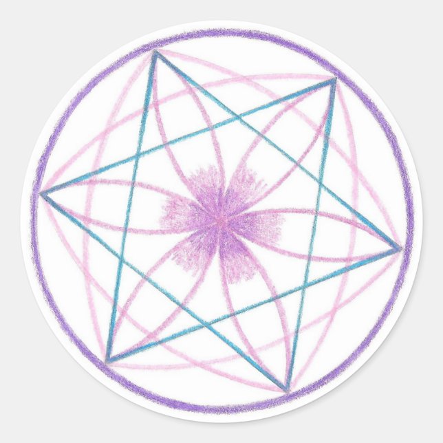 Sticker Rond Balance Mandala (Devant)