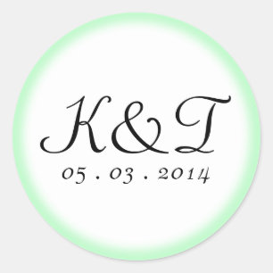 Sticker Rond Balayage de Fairytale Mariage personnalisé