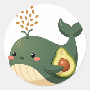 Sticker Rond Baleine Avocat