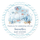 Baleine Nautical Boy Baby shower Merci Favor