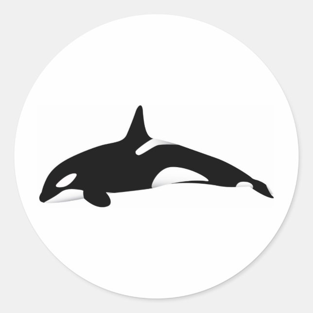 Sticker Rond Baleine tueuse (Devant)