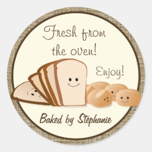 Sticker Rond Balise cadeau de pain frais