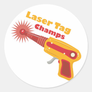 Sticker Rond Balise laser