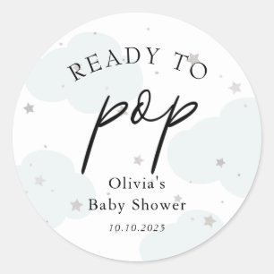 Sticker Rond Balise Prêt pour POP Blue Moon et Silver Stars Fav