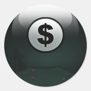Sticker Rond Ball d'argent