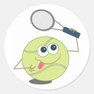Sticker Rond Ball de tennis