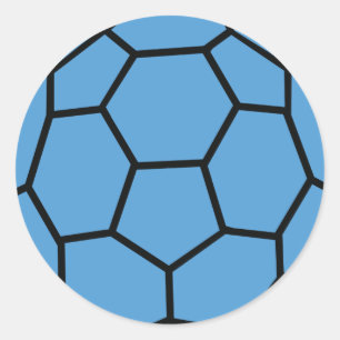Sticker Rond balle bleue