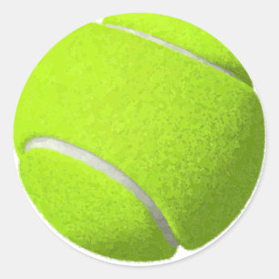 Sticker Rond Balle classique de tennis