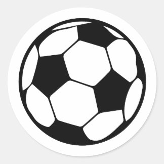 Sticker Rond Balle de football