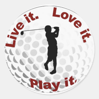 Sticker Rond balle de golf