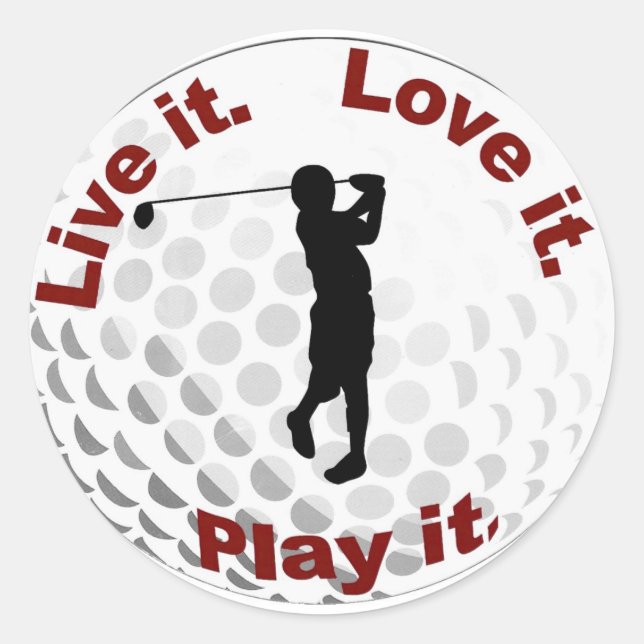 Sticker Rond balle de golf (Devant)
