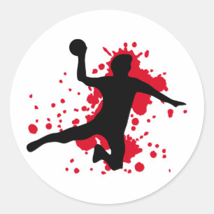 Sticker Rond balle de handball