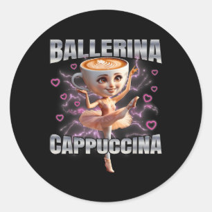Sticker Rond Ballerina Cappuccino