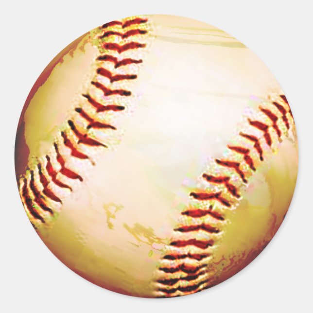 STICKER ROND BALLES DE BASEBALL (Devant)