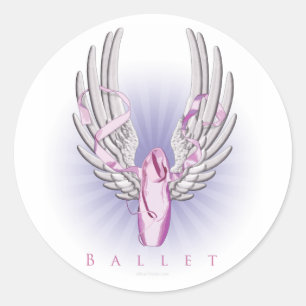 Sticker Rond Ballet ailé (Danse)