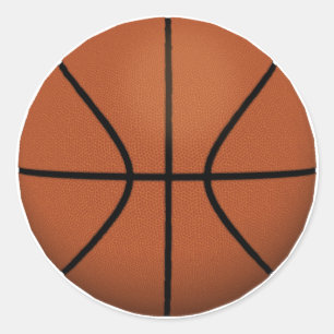 Sticker Rond Ballon de basket: