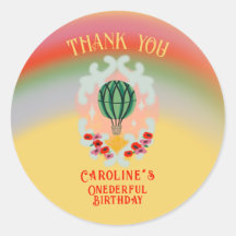 Ballons à air impur premier anniversaire