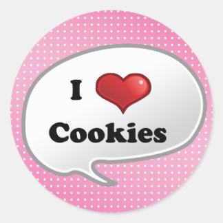 Sticker Rond Ballons à biscuits adorables