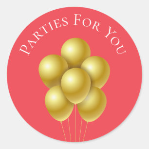 Sticker Rond Ballons d'or marque d'entreprise