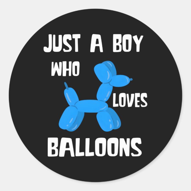 Sticker Rond Balloon Juste Un Balloon Bender Bender Animal Ball (Devant)