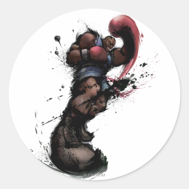 Sticker Rond Balrog Punch (Devant)