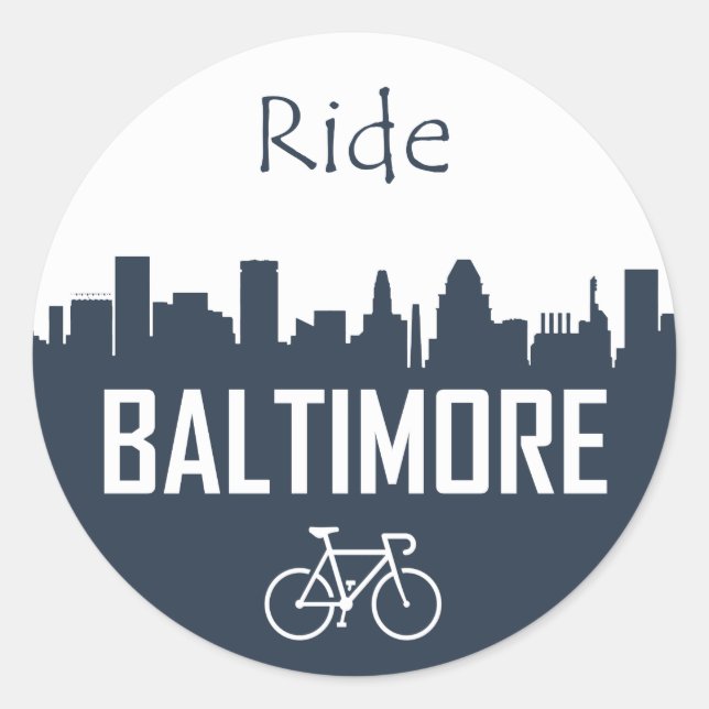 Sticker Rond Baltimore (Devant)