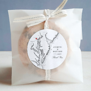 Sticker Rond Baltimore Maryland Noir Blanc Mariage Favoriser