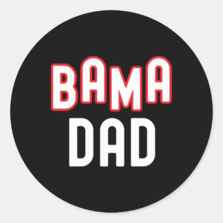 Sticker Rond Bama Papa Alabama Sports Famille Alabama Sud