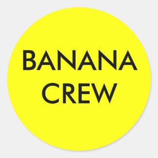 STICKER ROND BANANA CREW