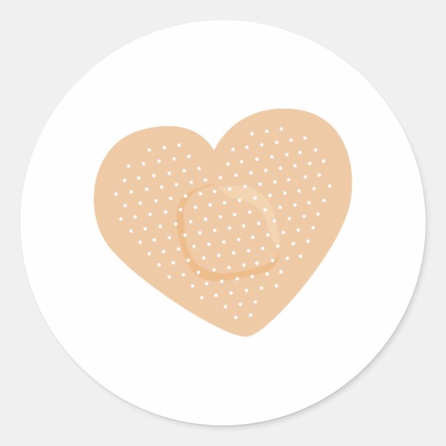 Sticker Rond Bandage cardiaque (Devant)