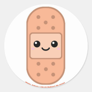 Sticker Rond Bandage de Medi Pals