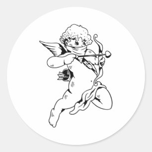 Sticker Rond Bandana cupide