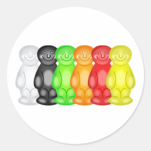 Sticker Rond Bande de bébé de gelée