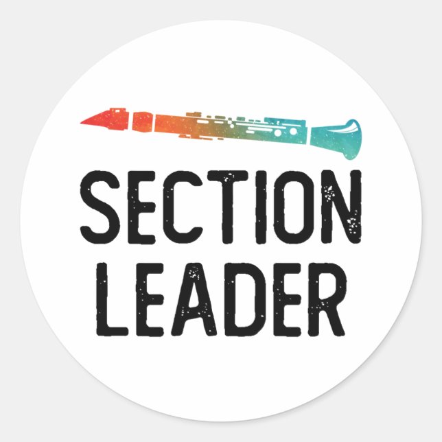 Sticker Rond Bande de repérage des chefs de section Clarinet (Devant)