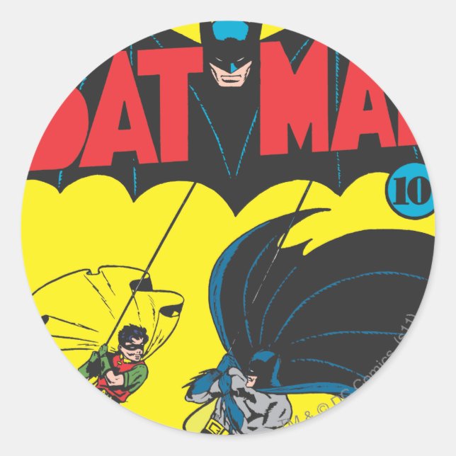 Sticker Rond Bande dessinée Batman #1 (Devant)