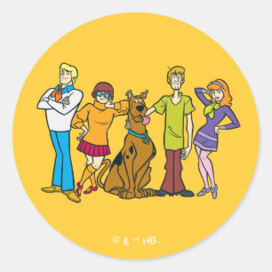 Sticker Rond Bande entière 14 Mystery Inc